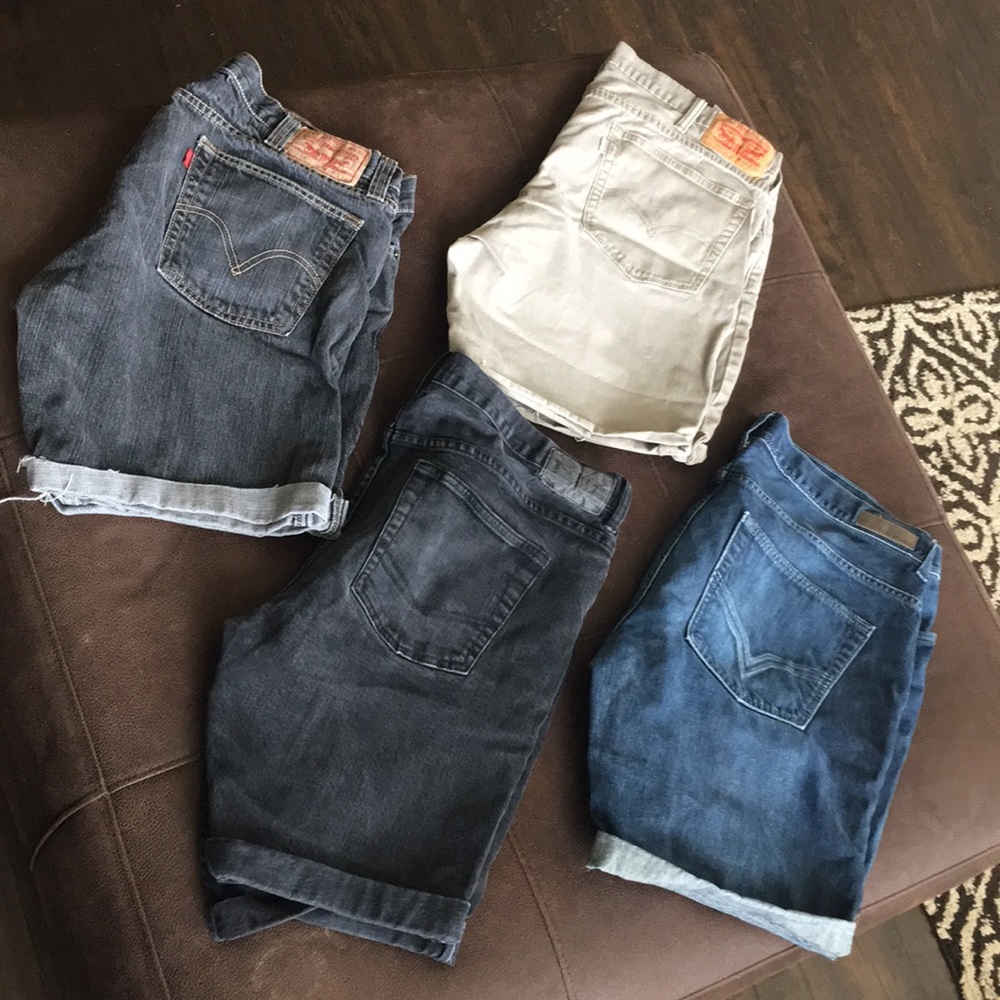 Custom denim slim fit shorts bundle